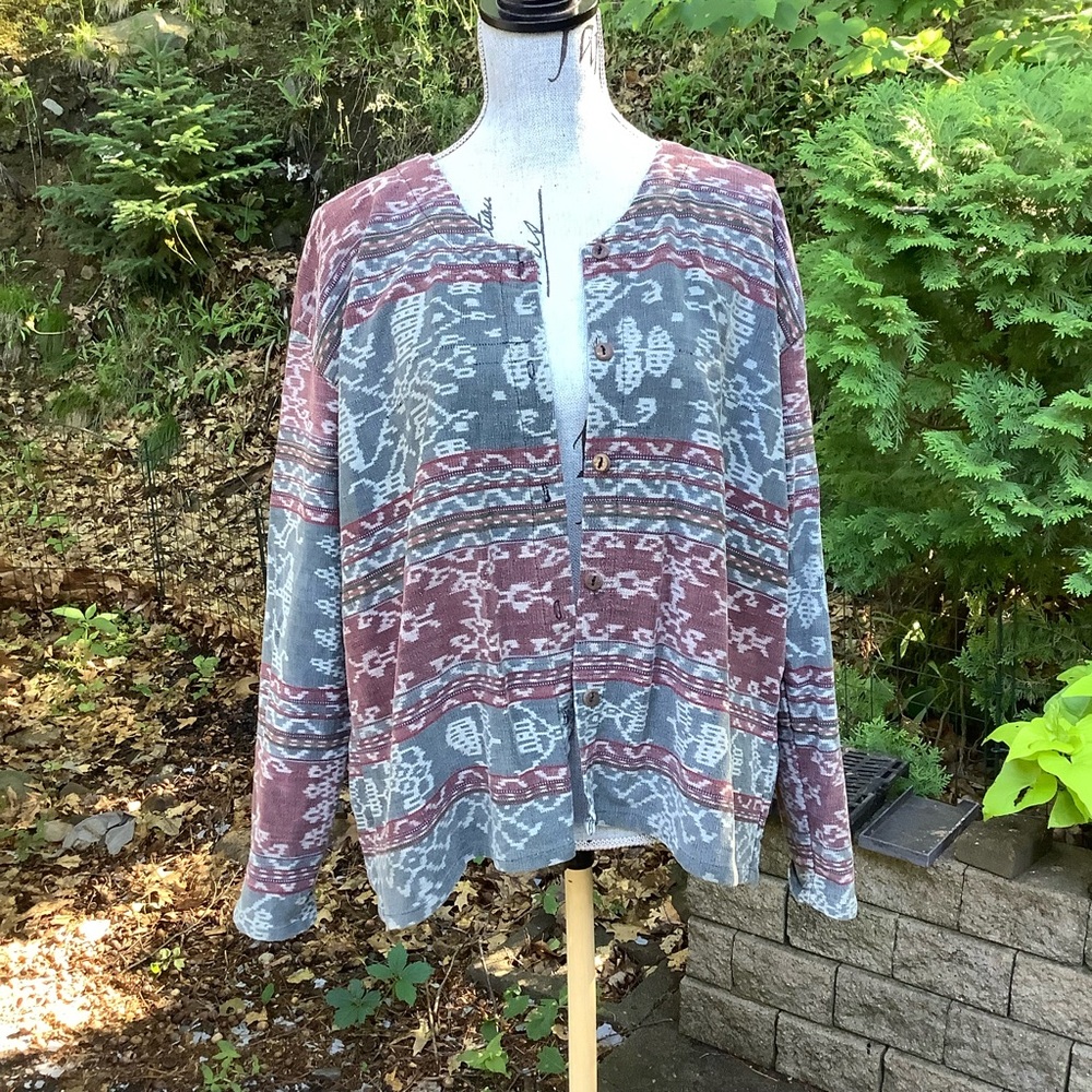 Vintage Balinese Ikat Shirt Unisex